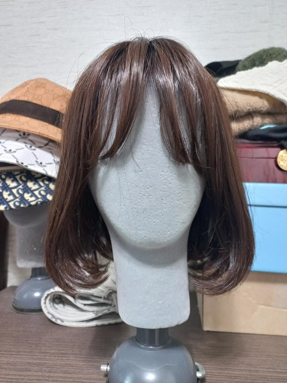 여성단발 인모급 가발