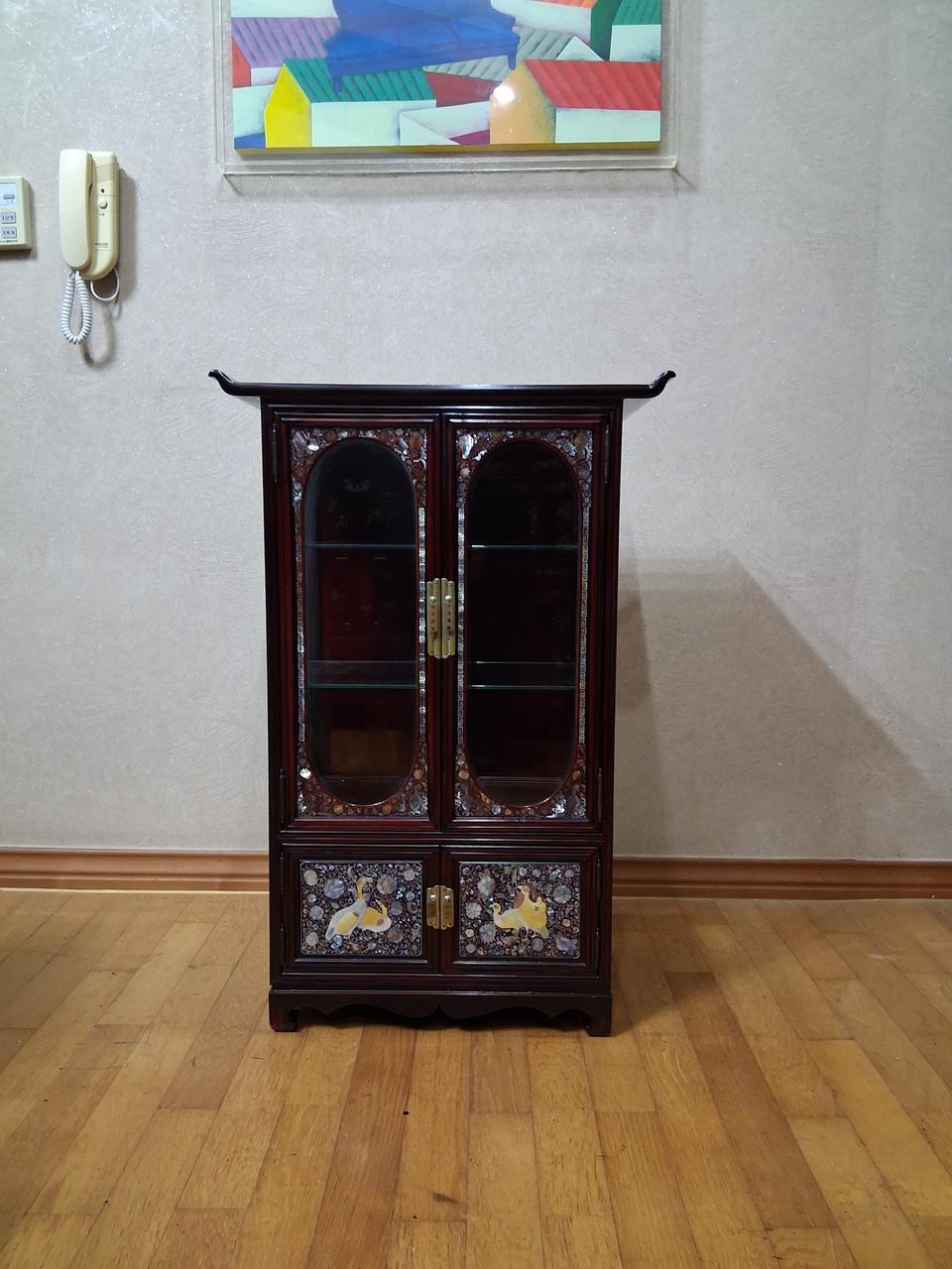 자개장식장 자개유리장식장 자개장