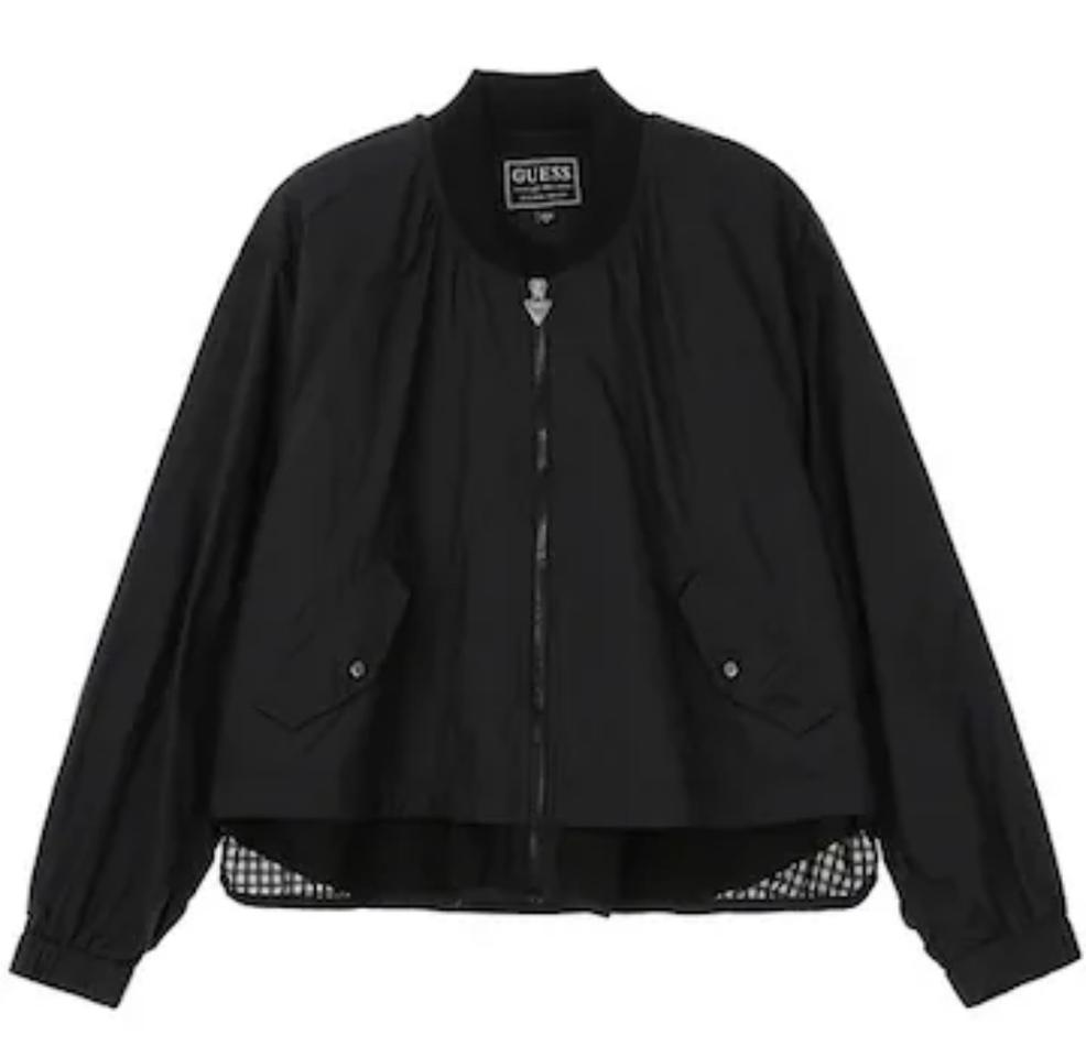 게스 톤톤 배색 봄버 s사이즈