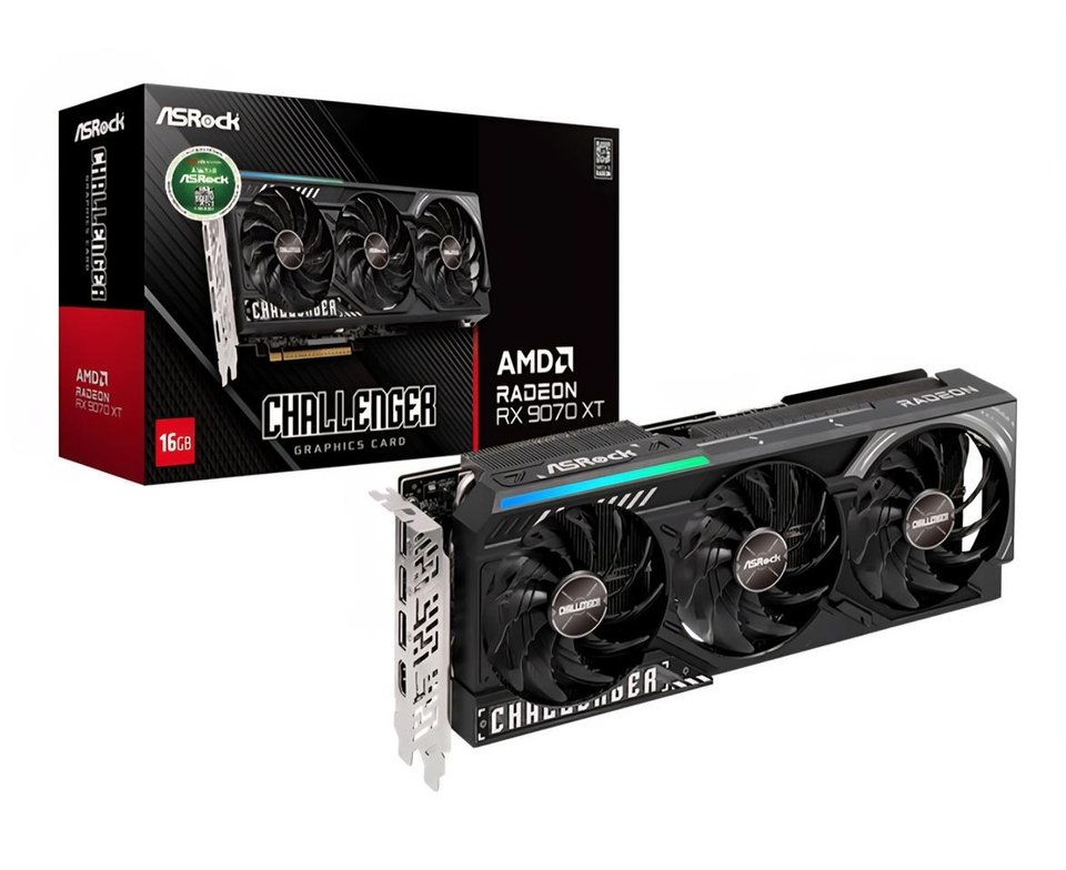 (미개봉) 애즈락 라데온 RX9070 XT D6 16GB