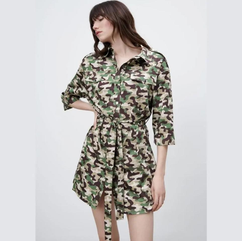 (L)자라 카모 원피스