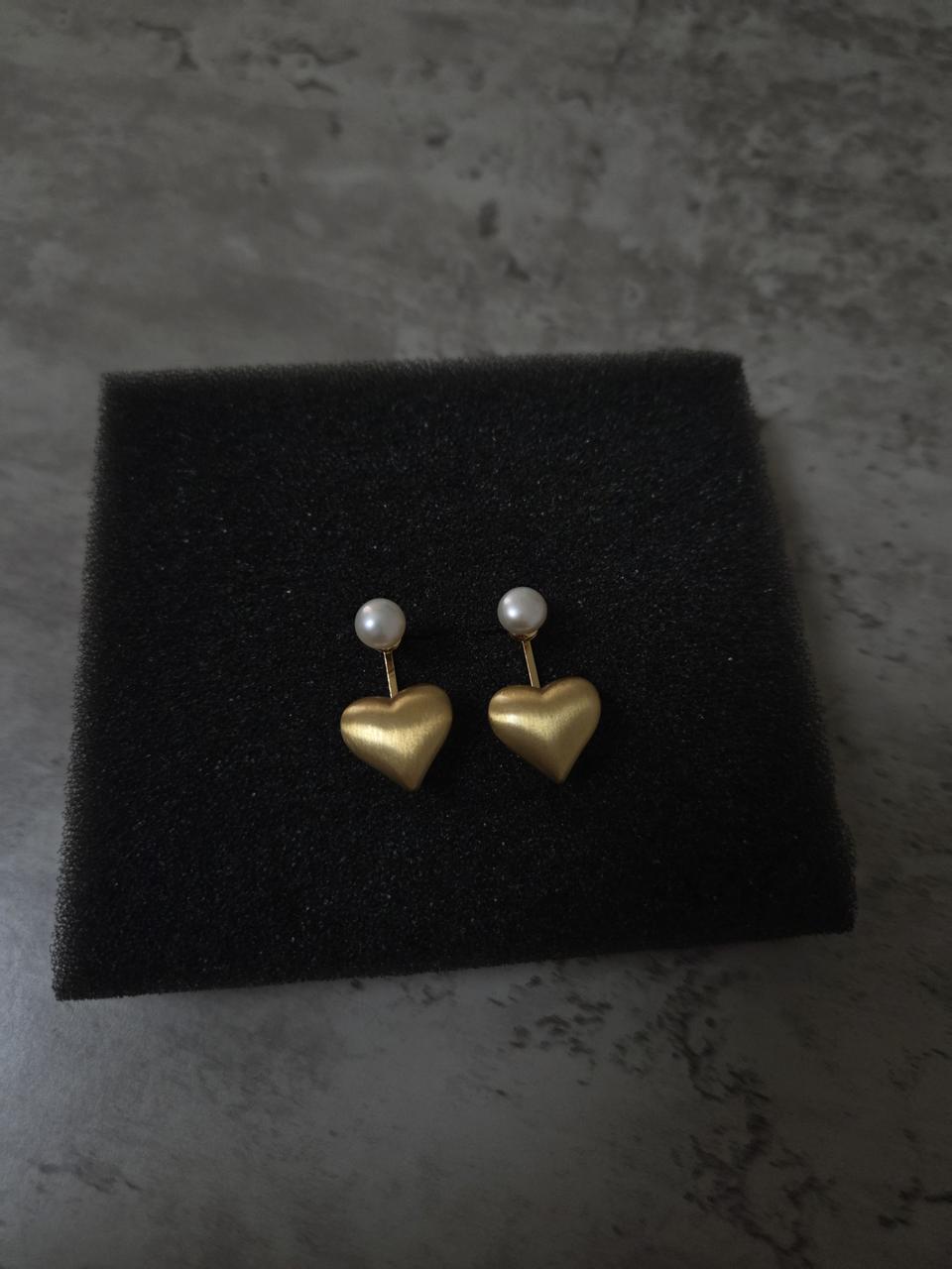 새거 . 담수진주 은침 귀걸이