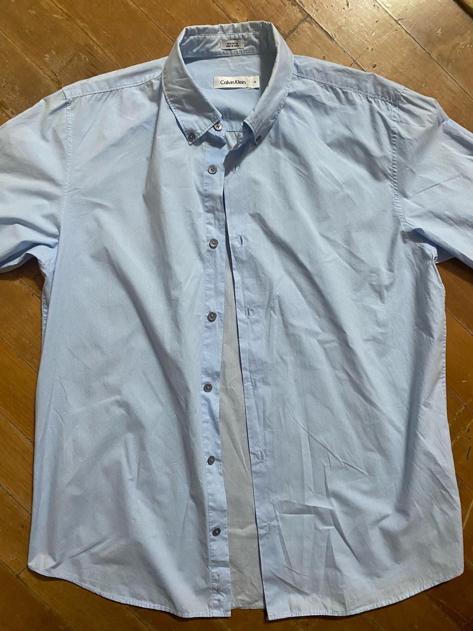 Calvin Klein 스카이 블루 셔츠 M (105)