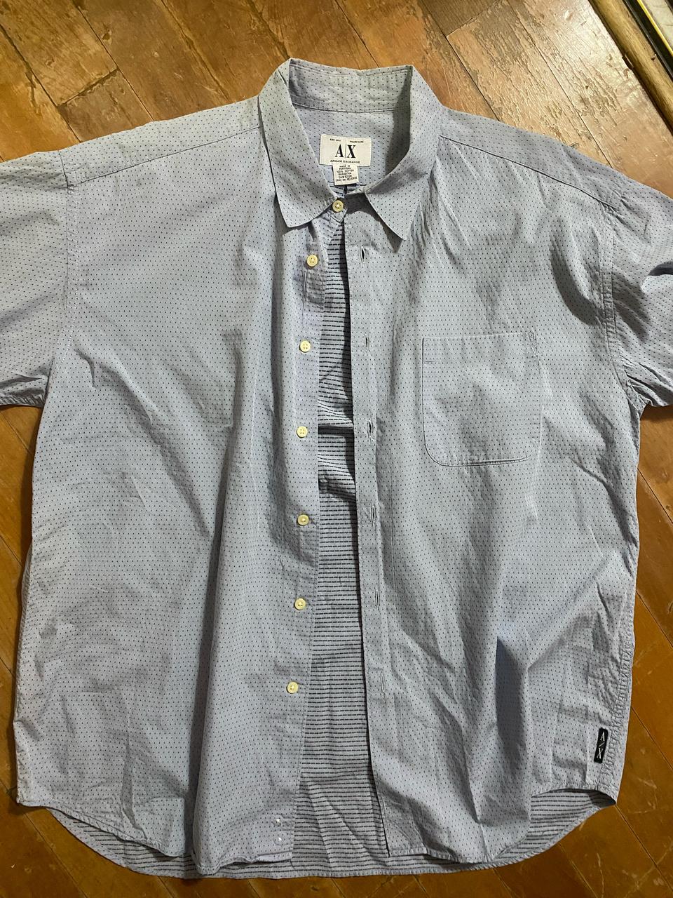 Armani Exchange 남성 도트 패턴 셔츠 (110)