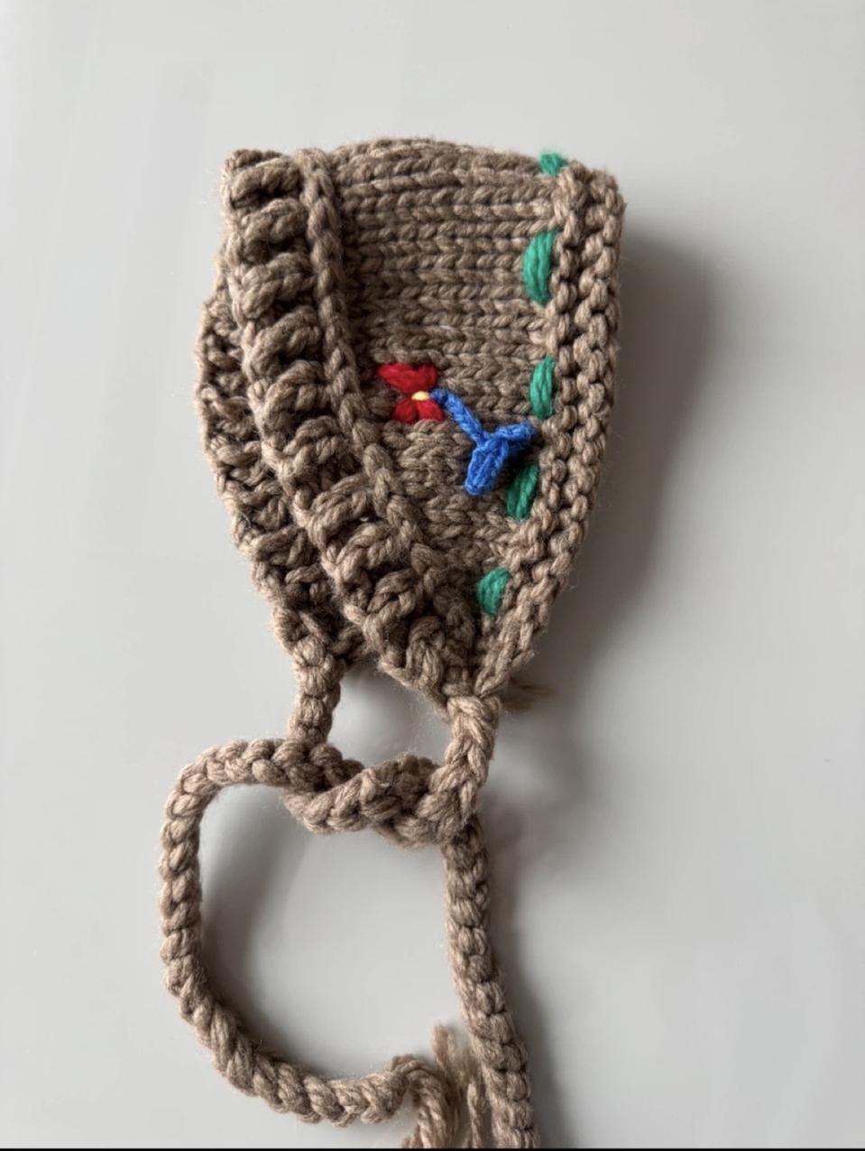 여아 헤어밴드 니트 귀도리