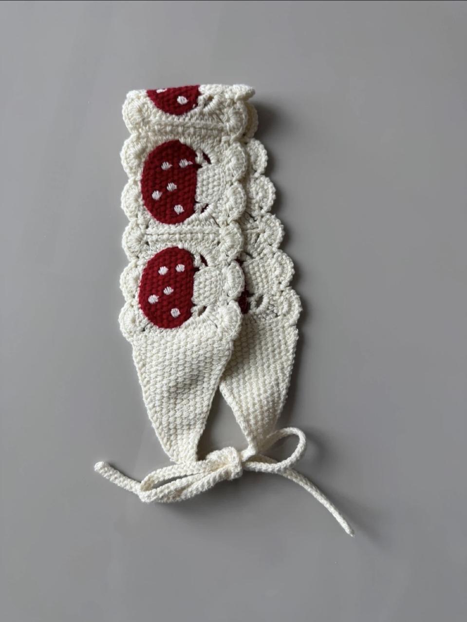 여아 헤어밴드 니트 귀도리