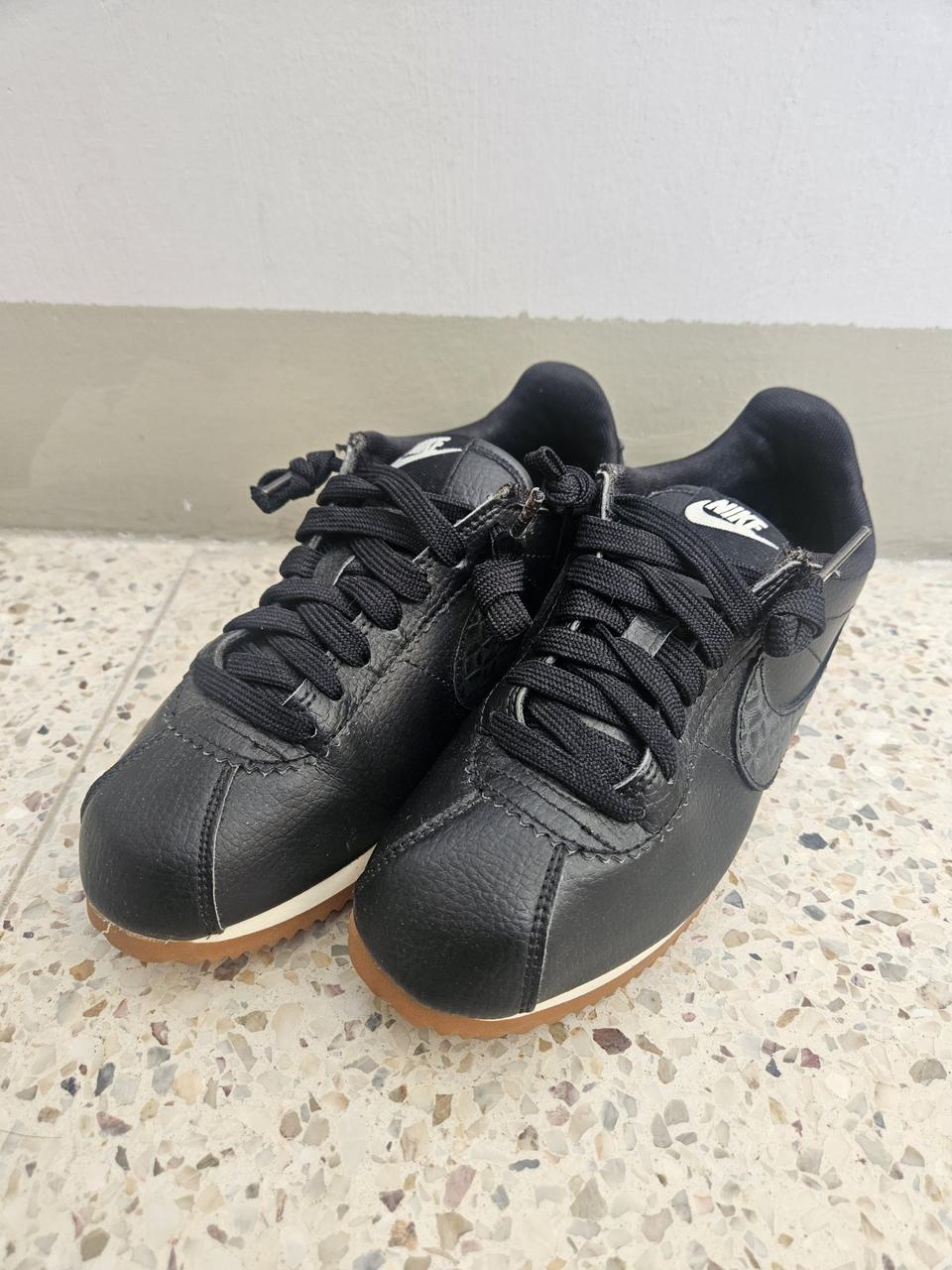 나이키 코르테즈 블랙 레더 운동화6.5