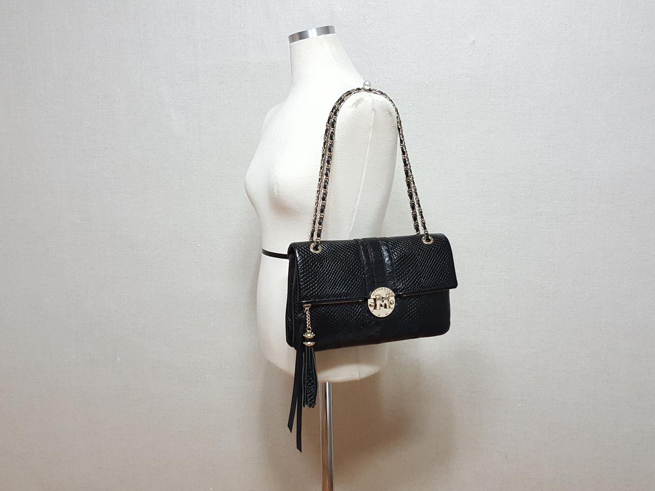 정품/2착)메트로시티 M12MC312Z 소가죽 체인 숄더백 새것수준