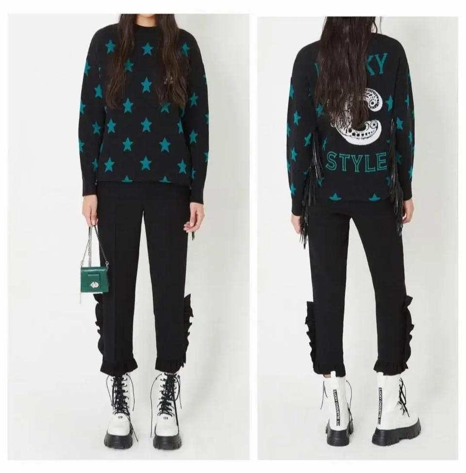 럭키슈에뜨 아뜰리에 러플 포인트 팬츠36