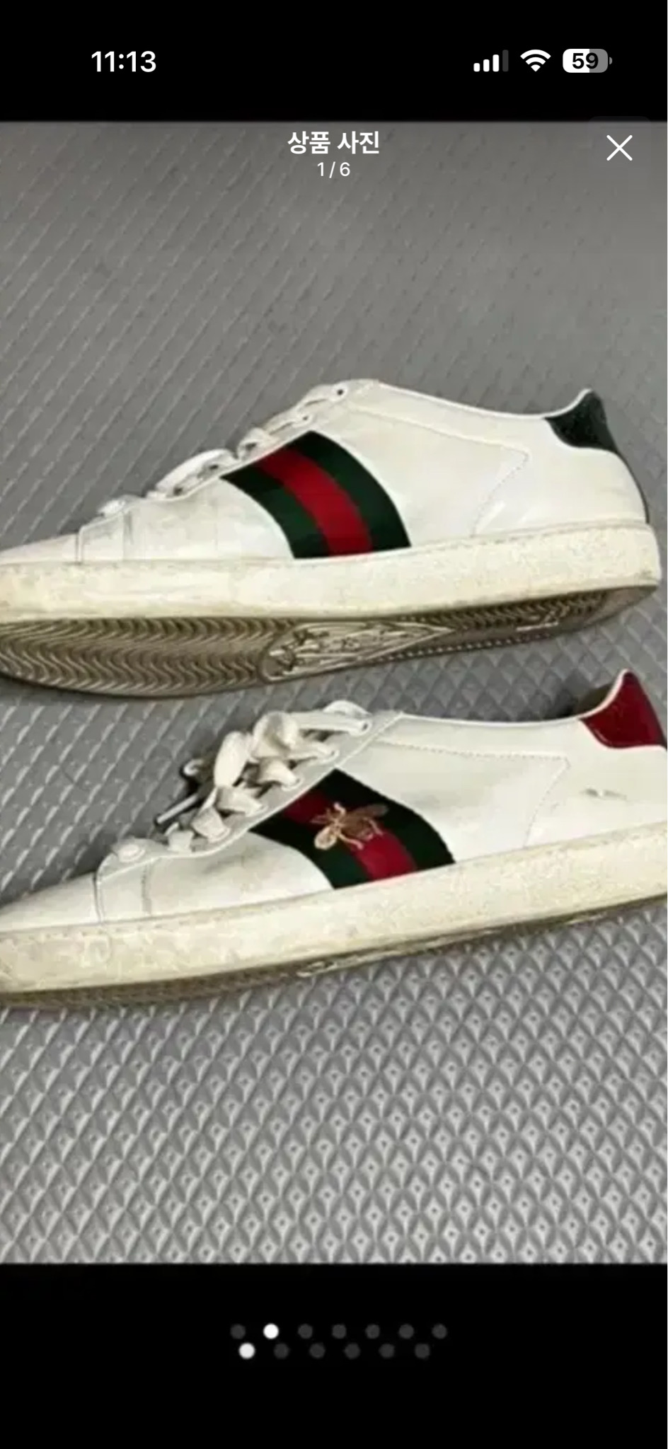 구찌 꿀벌 스니커즈 정품