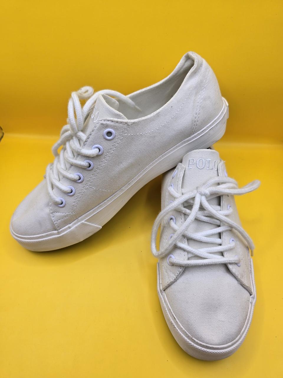 폴로 랄프로렌 캔버스 스니커즈 230 / 화이트