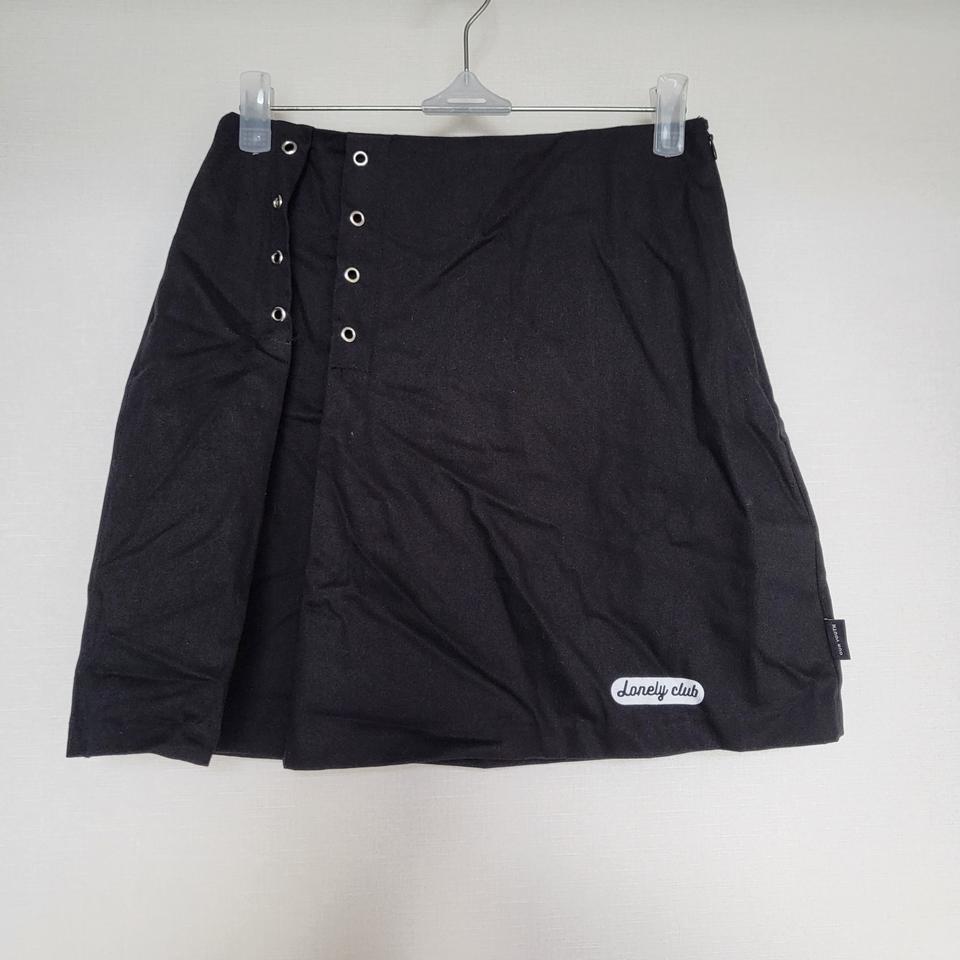 믹스엑스믹스 블랙 미니 찡 스커트 S