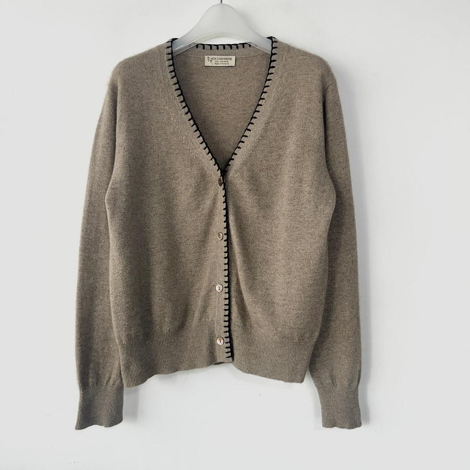 몽골 MCK 캐시미어 브이넥 니트 가디건