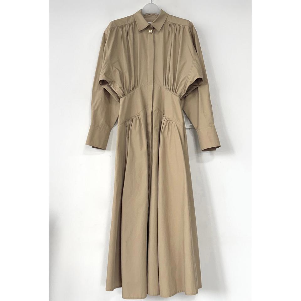 레지나표 셔링 코튼 셔츠 드레스