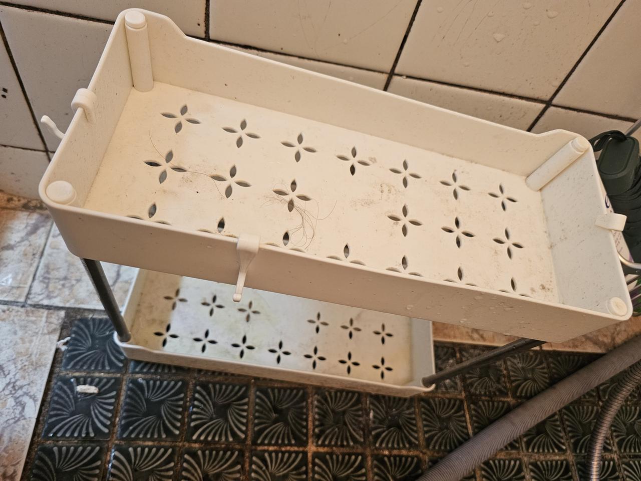 2단 서랍 수납장 보관함 정리대 주방 화장실 트레이 트롤리 바구니 세탁