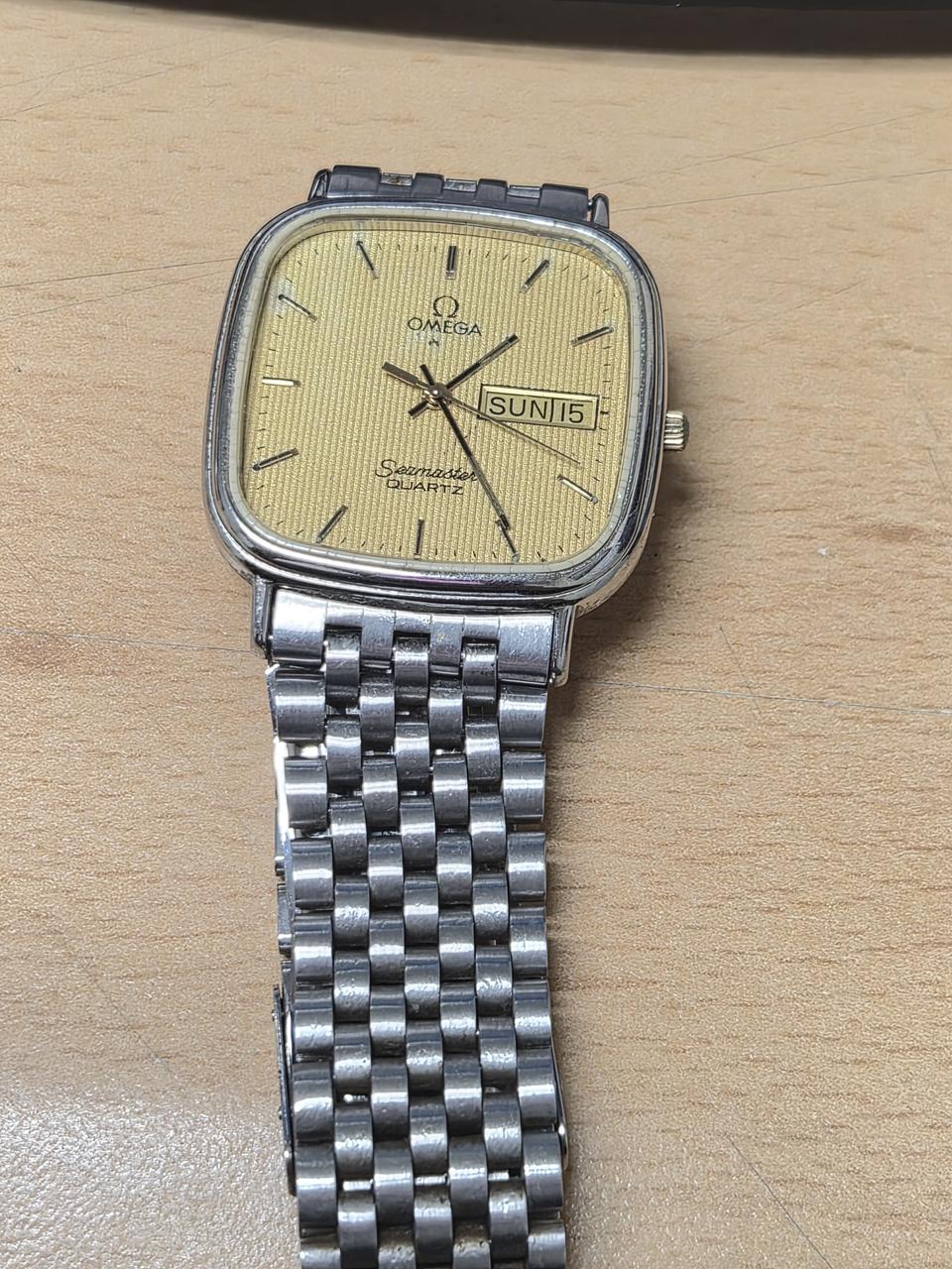 오메가의 빈티지 씨마스터 쿼츠