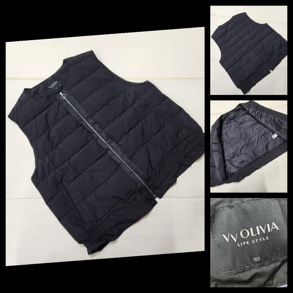 정품 비비올리비아 여성 경량 덕다운 패딩 베스트 조끼 100