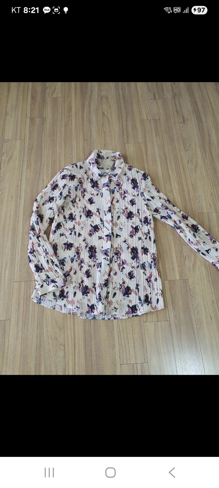 한섬 SJSJ 플리츠 블라우스