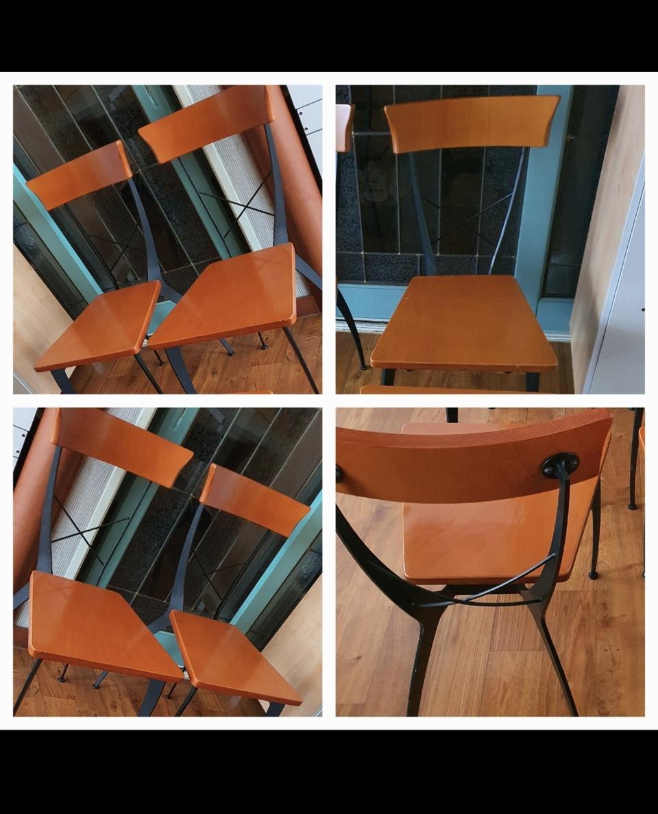 원목철재의자같은것3개골조가철재이고고급원목완전튼튼하고예쁨저렴히3만원