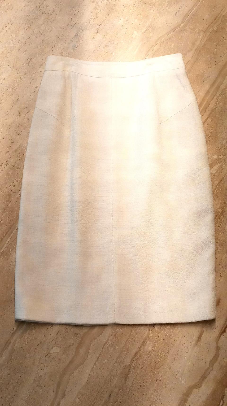 돌체앤가바나 화이트 펜슬 스커트