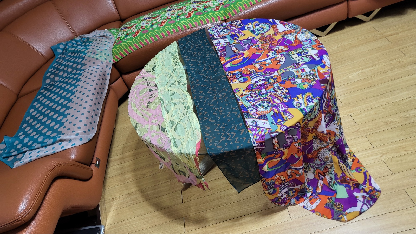 머플러.스카프 5개 일괄