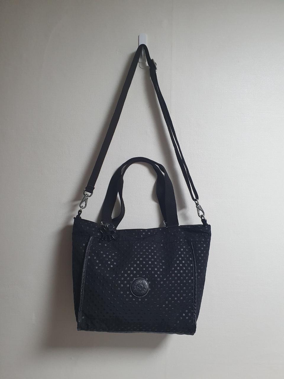 키플링 도트 토트백 2WAY 숄더백 블랙