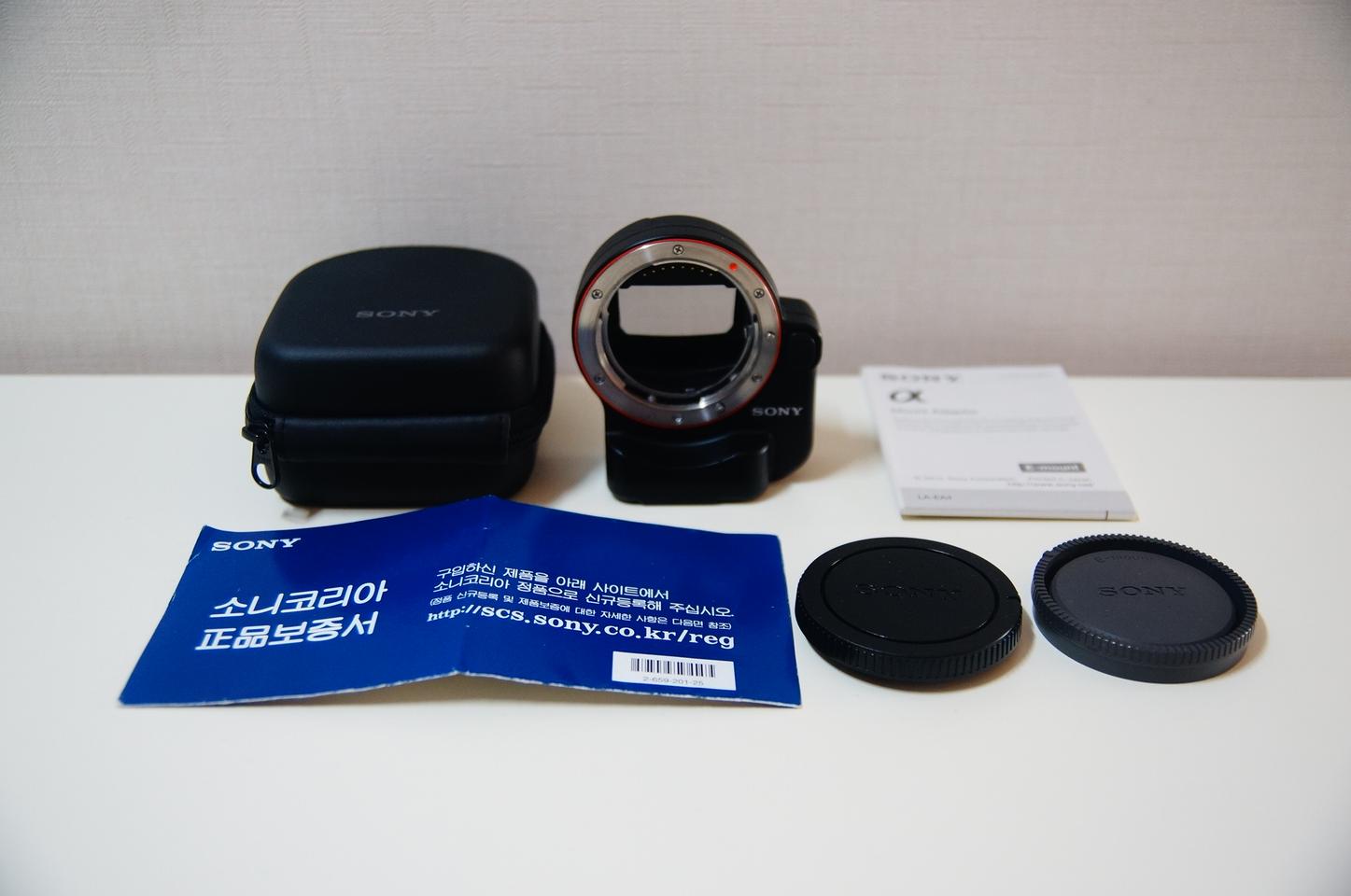 [소니] LA-EA2, 라에2 A-E마운트 어댑터팝니다.