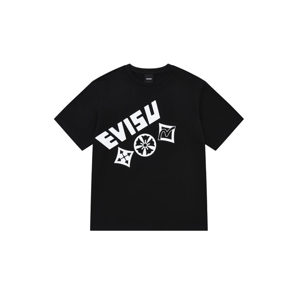 EVISU 에비수 빅프린팅 반팔 XL 105 / 택 없는 새상품