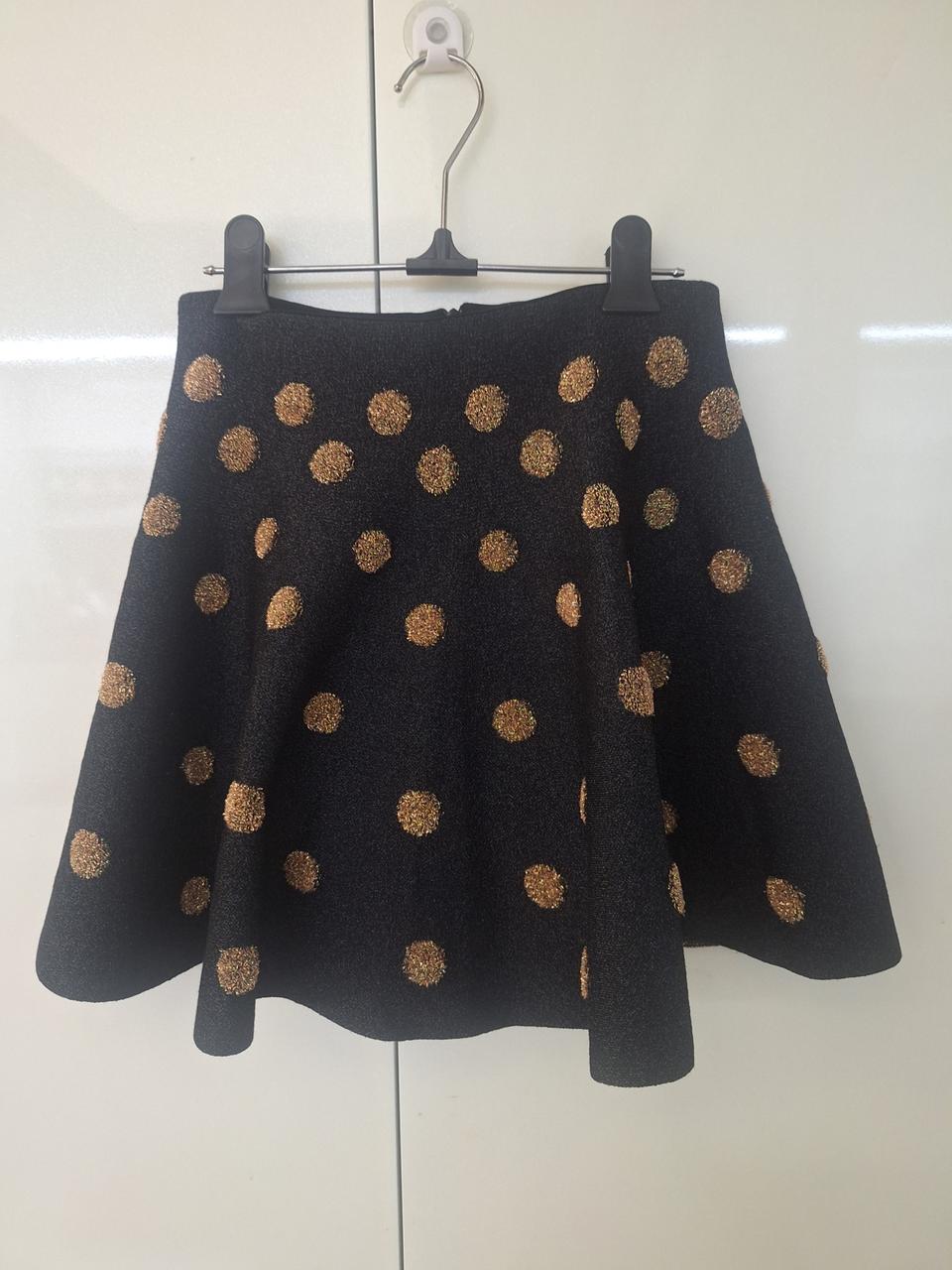 럭키슈에뜨 스커트 36  55, 도트, 허리밴딩 처리
