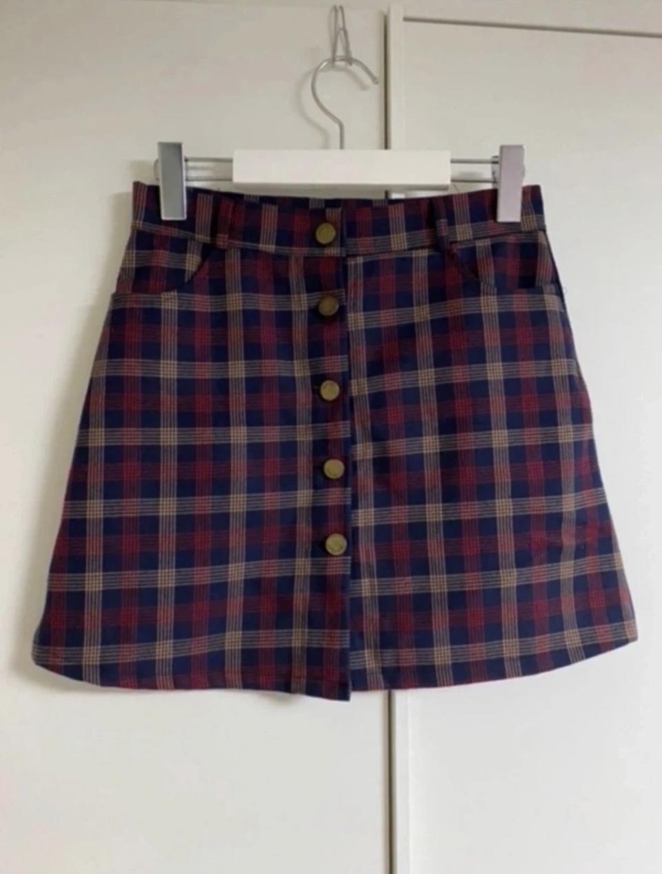 체크 스커트 M 사이즈