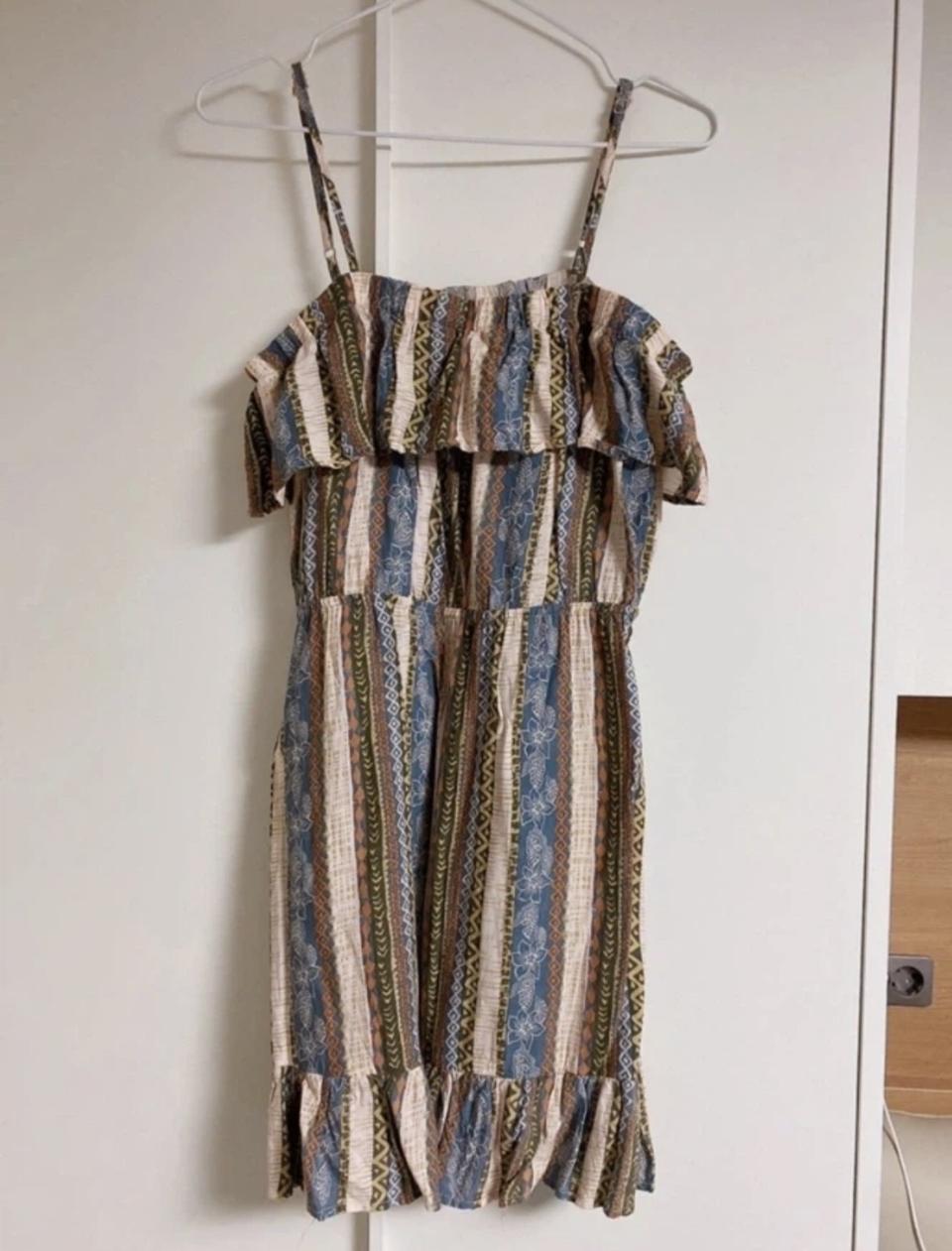 PAPAYA 파파야 끈나시 프릴 원피스