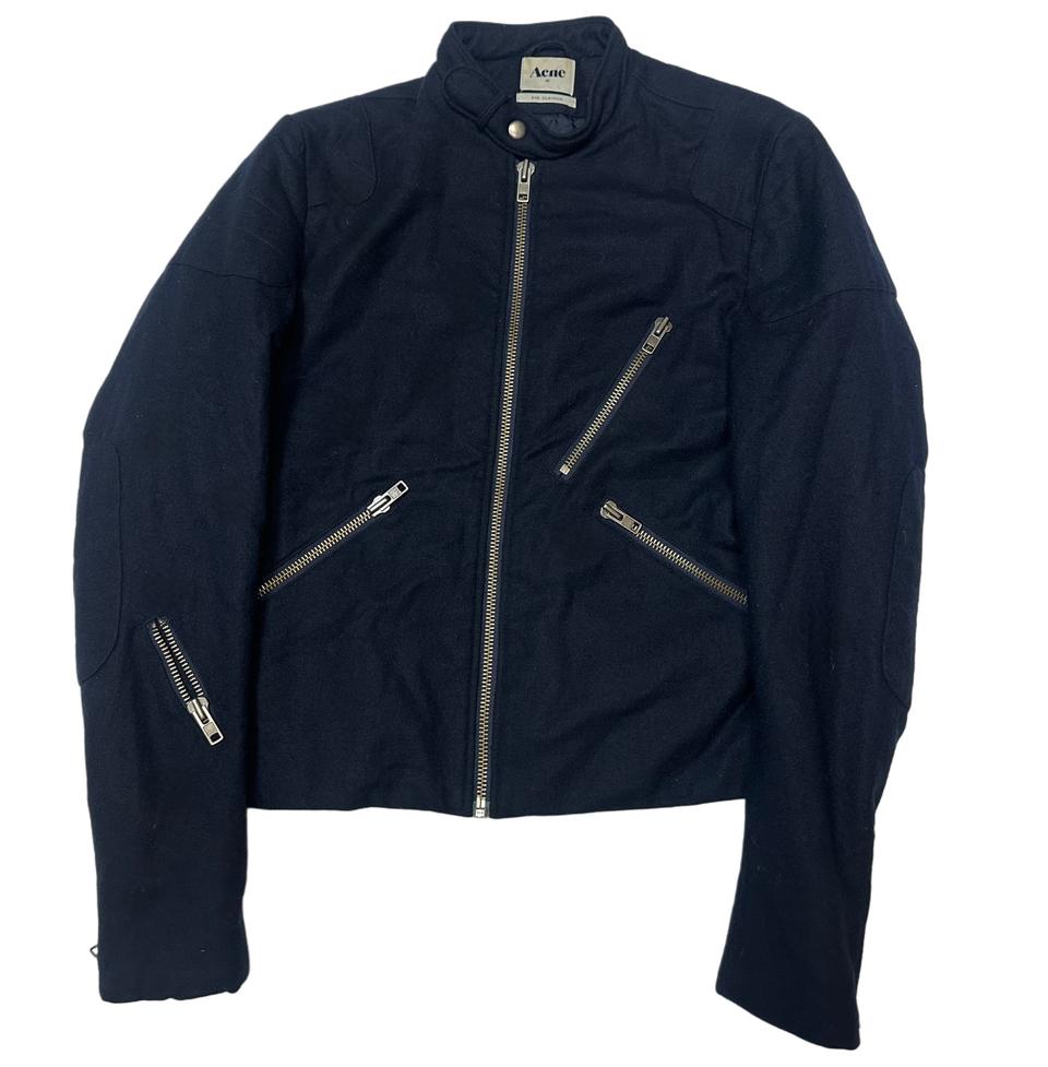 아크네 스튜디오 네이비 울라이더자켓 100