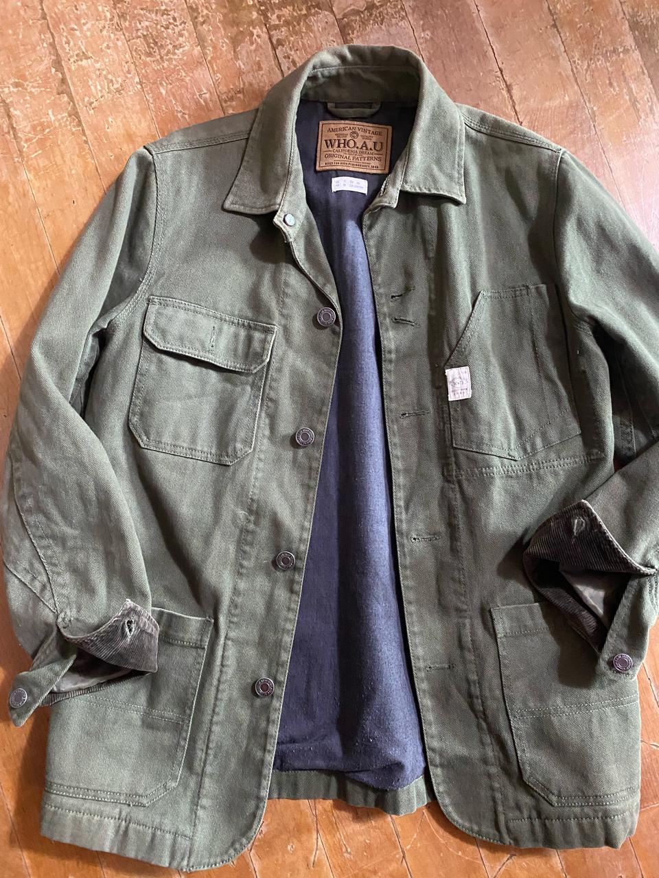 WHO.A.U 카키 워크웨어 자켓 M (100)