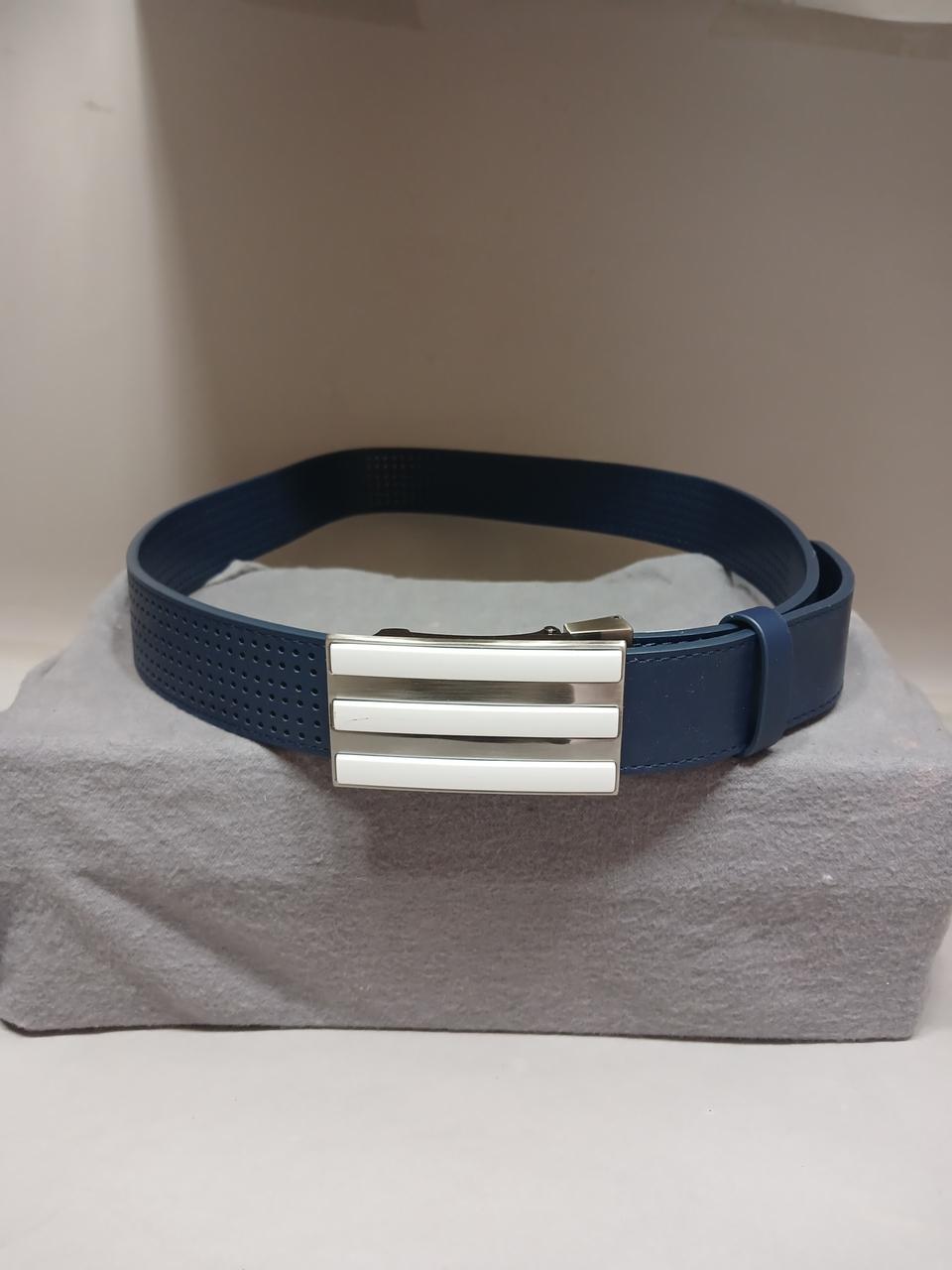 아디다스 골프 남성용3 스트라이프 펀칭 노홀 벨트