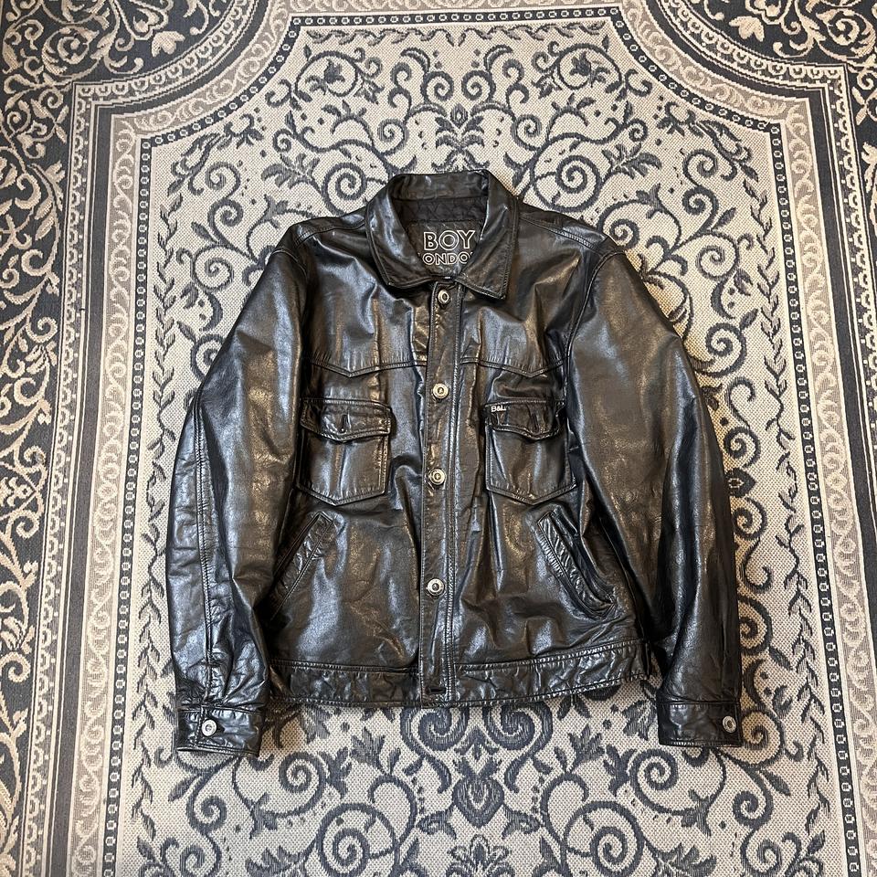 105 보이런던 레더 자켓/W2632