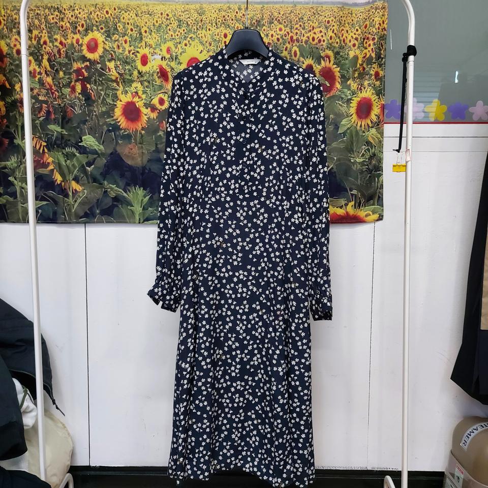 헤지스 플라워 패턴 홑겹 원피스 여성85 6c14