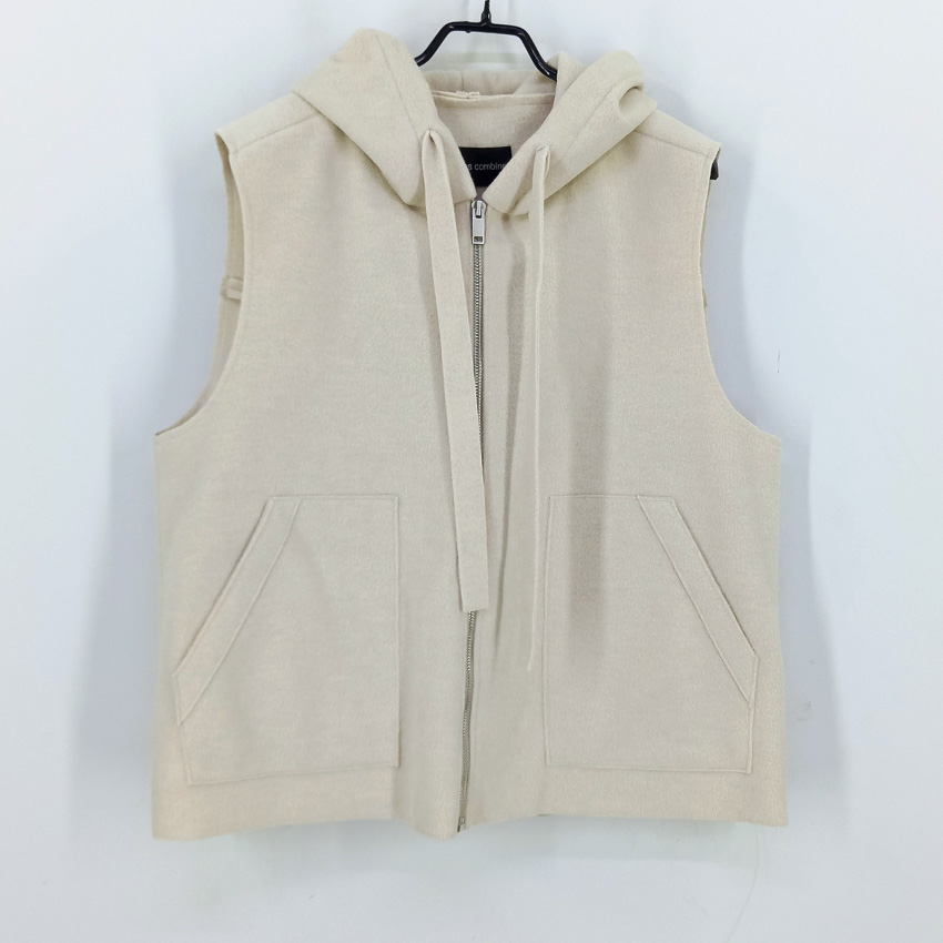 코데즈컴바인 여성 추동 루즈핏 모직조끼 연베이지85 (HU43368)