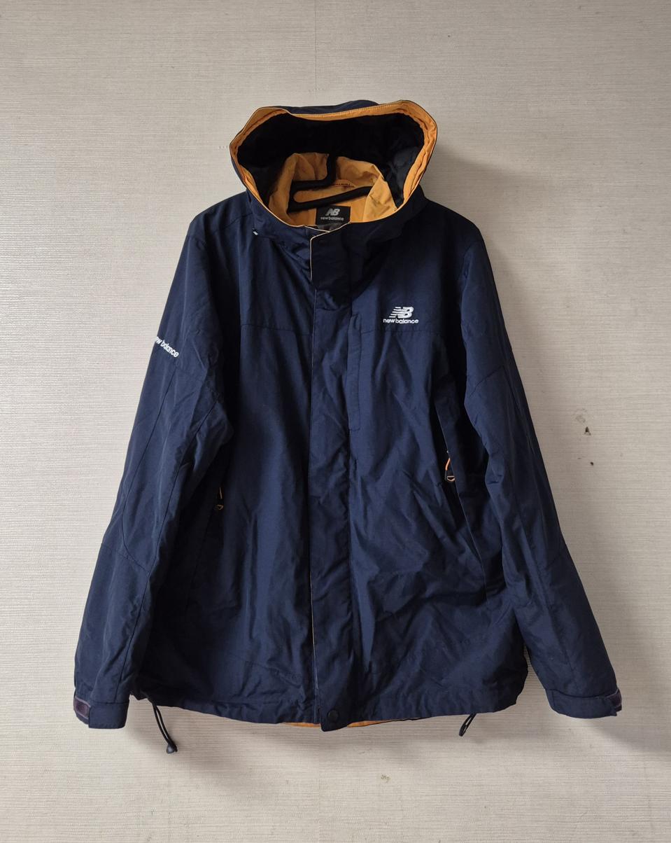 뉴발란스 네이비 후드 바람막이 자켓
