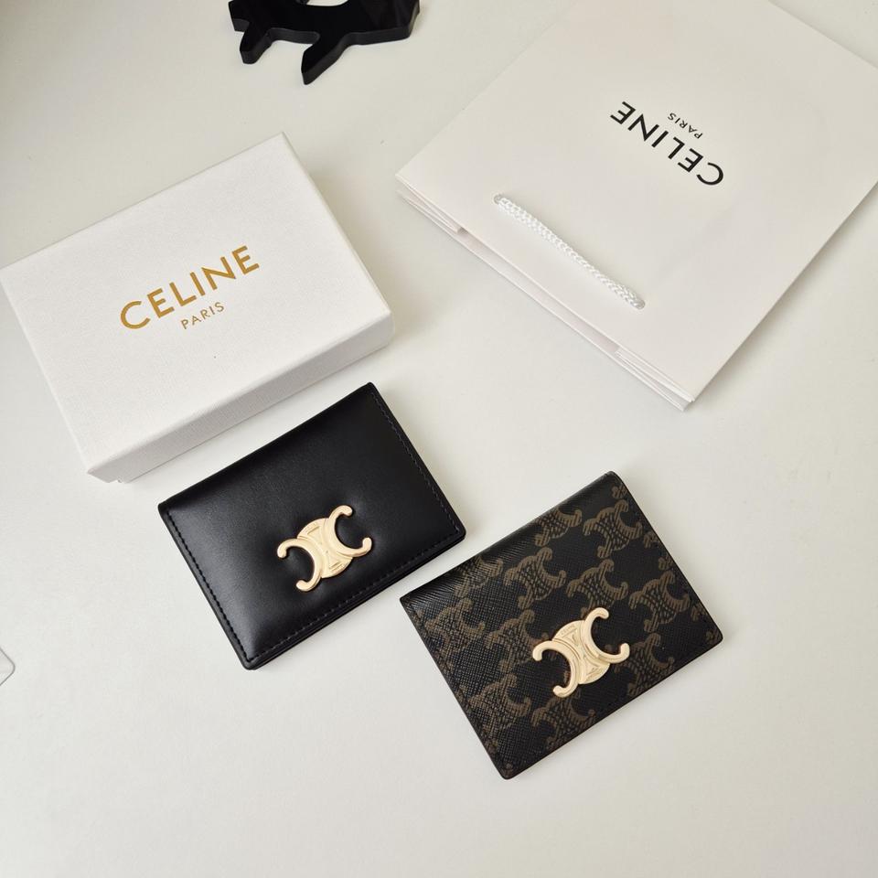 [새상품] 셀린느 바이폴드 트리옹프 카드 홀더 카드지갑