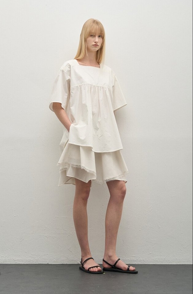 한섬 시스템 2025 백버튼 베이비돌 블라우스 82-94-160사이즈