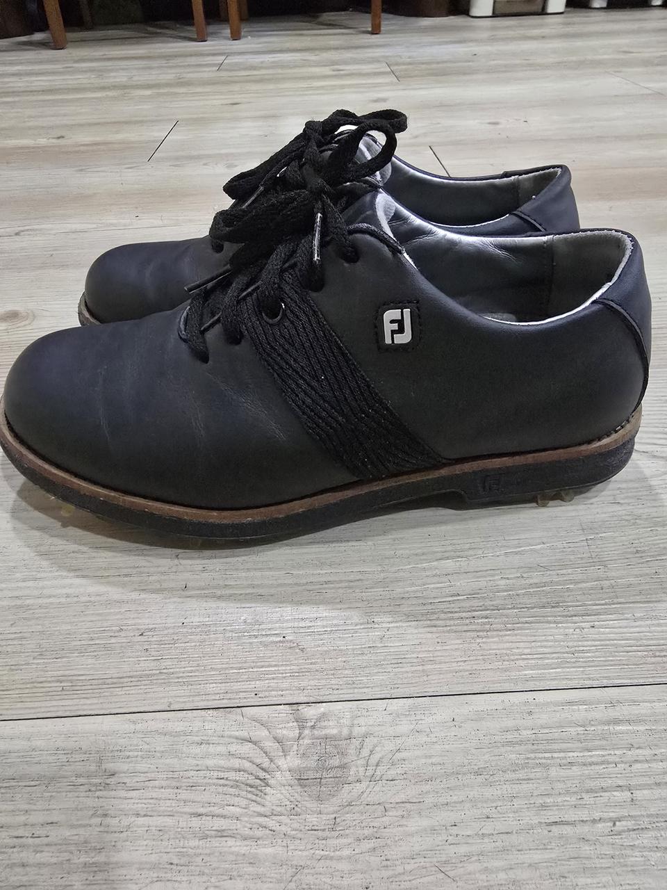 풋조이 골프 프리미어 가죽골프화 220W  225mm