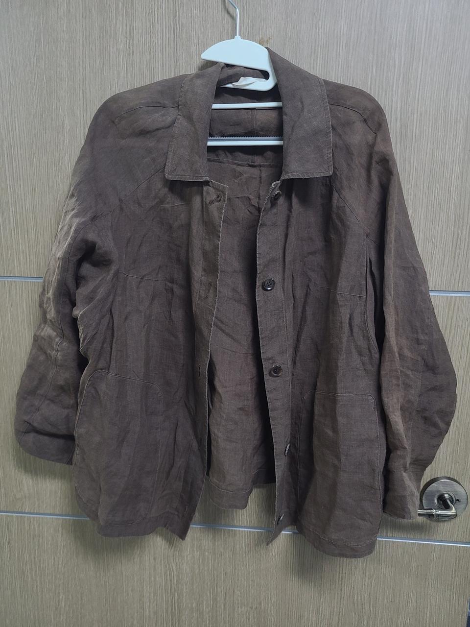 이새 린넨 자켓 m