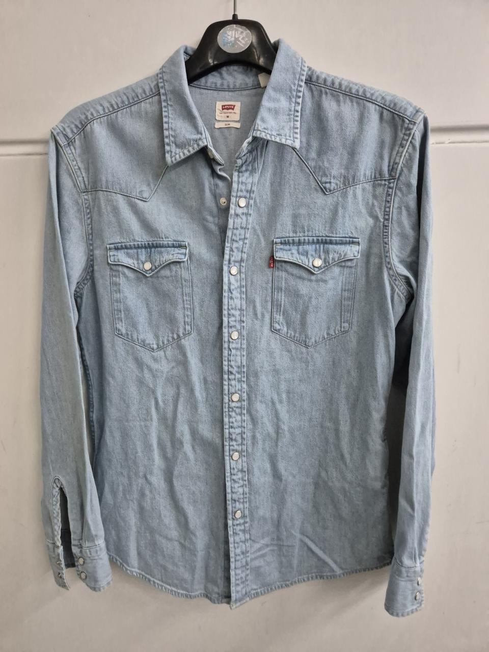리바이스 클래식한 바스토우 웨스턴 데님 셔츠(M)