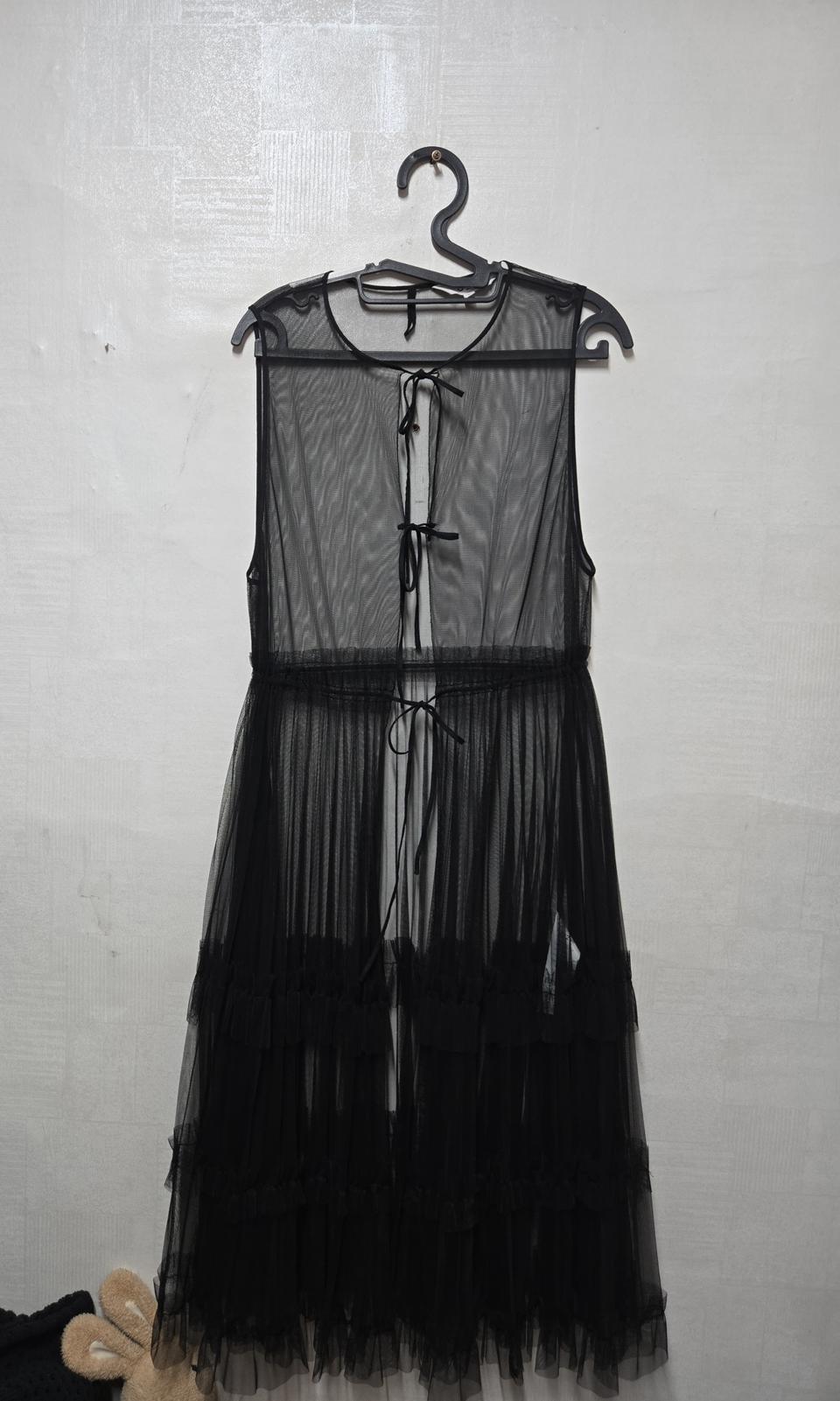 오즈세컨 시스루 레이어드 롱원피스