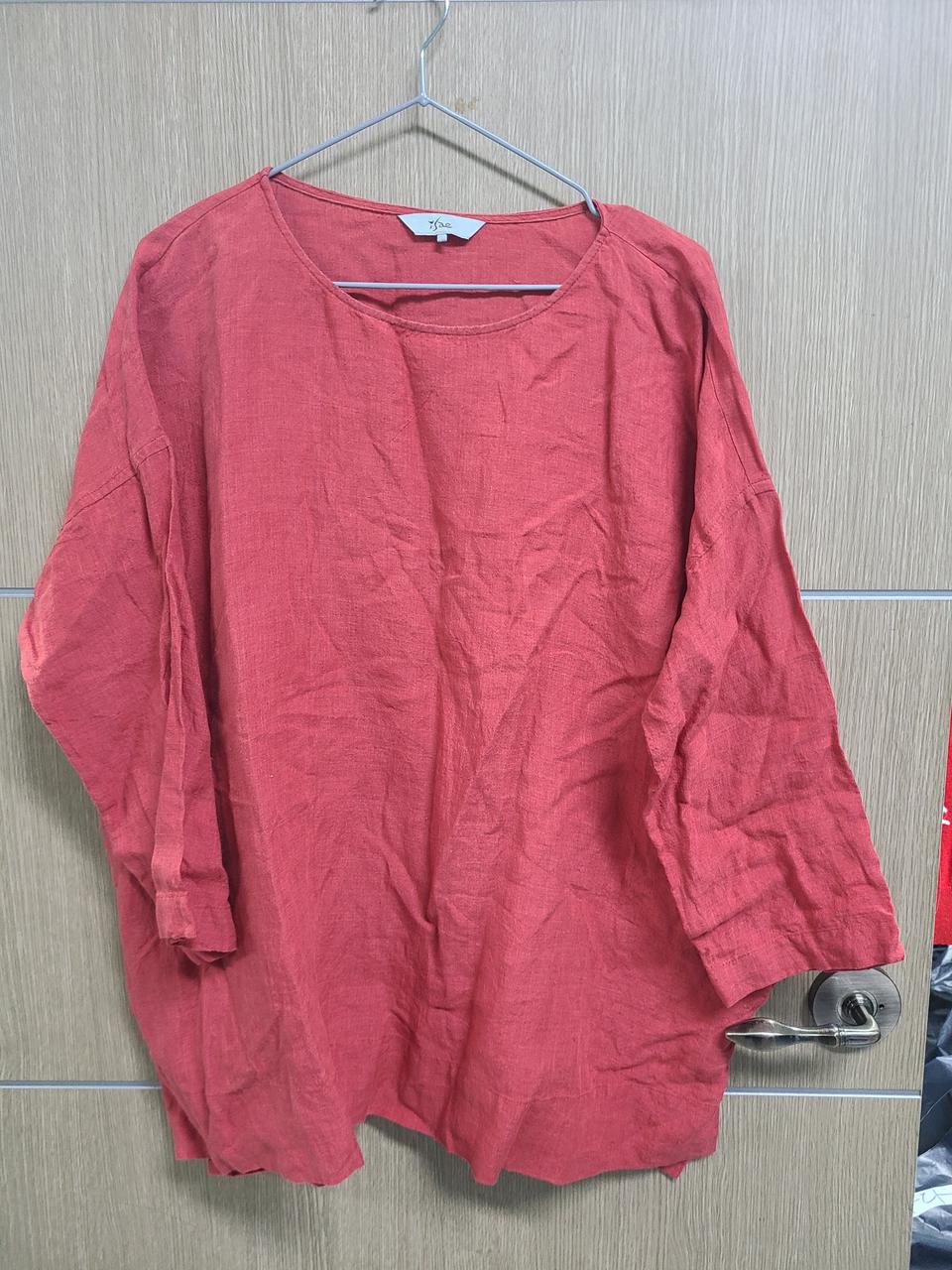 이새 린넨 블라우스