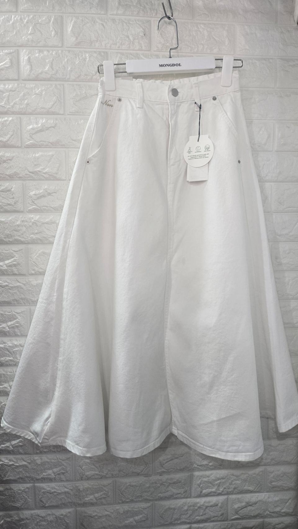 고퀄 데님 롱스커트