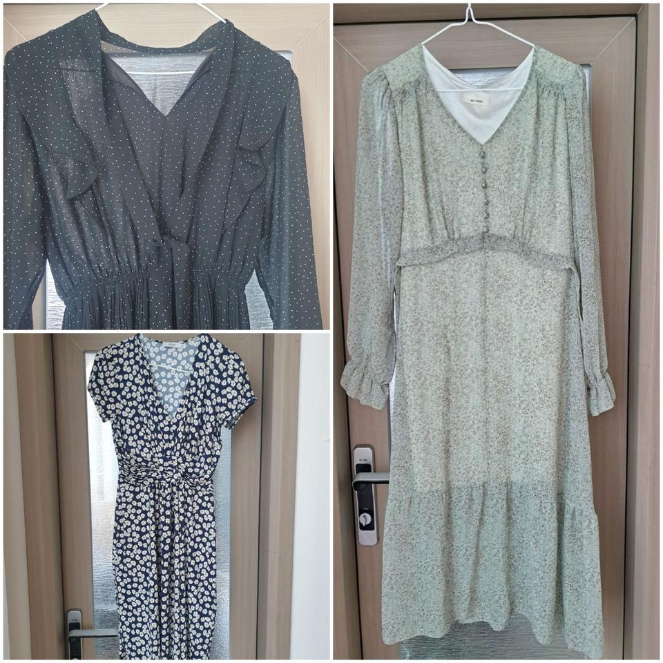 패턴 롱 원피스 3종(일괄)55~66사이즈