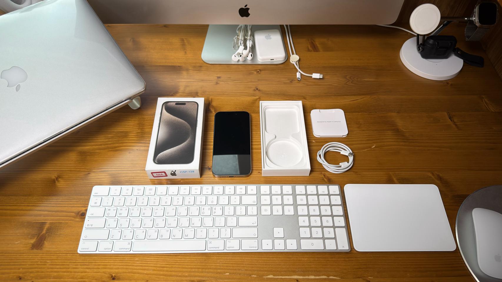 애플 - 아이폰 15 프로 (내추럴 티타늄), 128기가