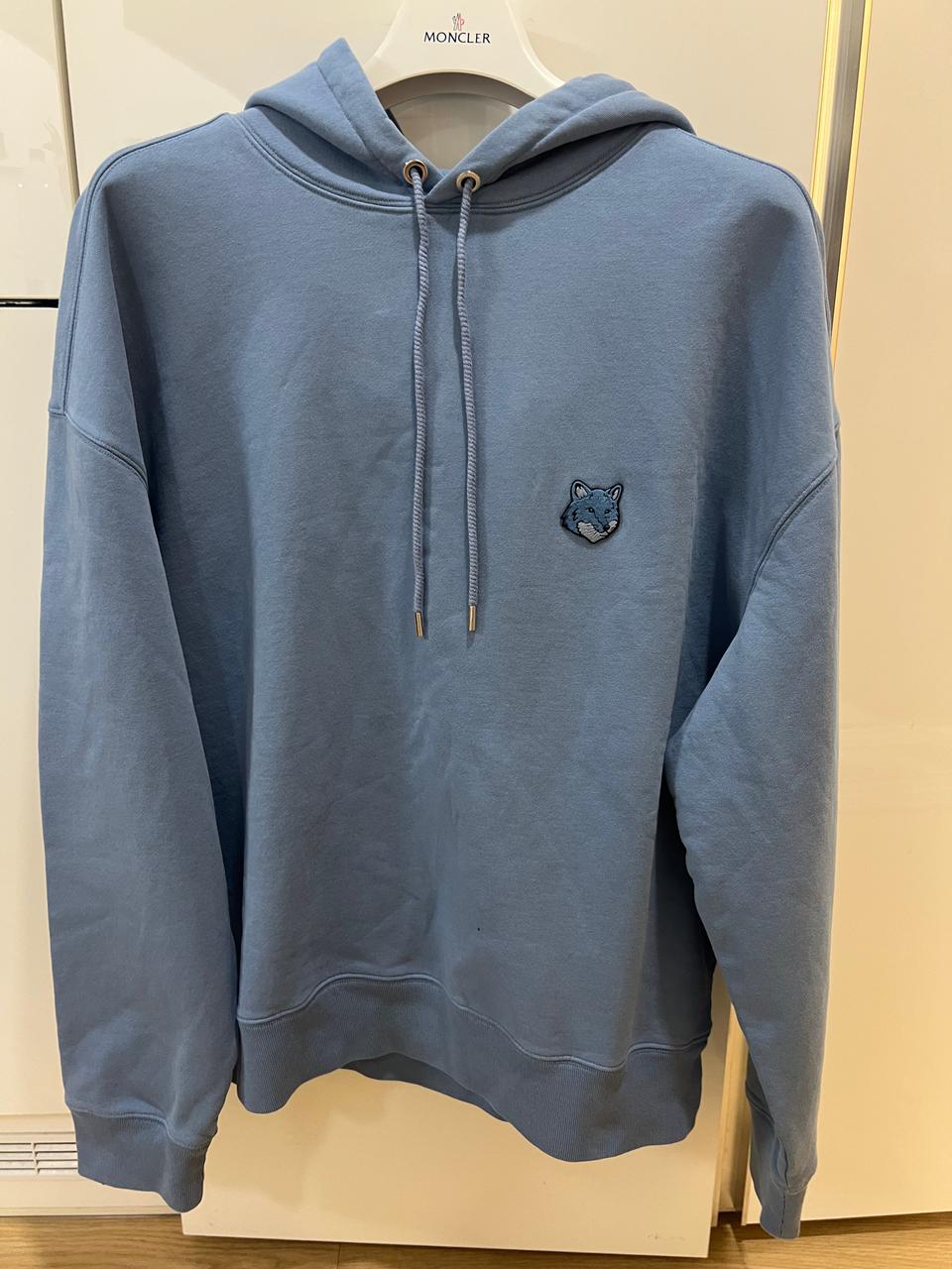 24fw 메종키츠네 블루 후드티 105 (새상품급)