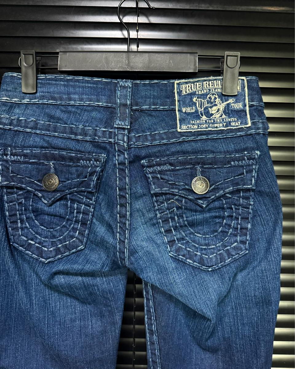 트루릴리젼 트루릴리전 섹션 조이 슈퍼 티 부츠컷 나팔 플레어진 바지 24